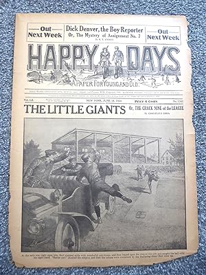 Happy Days Dime Novel "The Little Giants or, the Crack Nine of the League, #1342 June 18, 1920