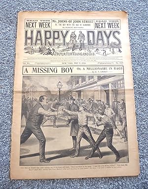 Happy Days Dime Novel A Missing Boy or, A Millionaire in Rags #1021 May 9, 1914