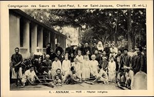 Seller image for Ansichtskarte / Postkarte Annam Vietnam, Hu, Hpital indigne, portrait de groupe, infirmires, Soeurs de Saint Paul for sale by akpool GmbH