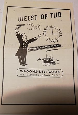 Bild des Verkufers fr WAGONS LITS HOJA INFORMATIVA HORARIOS - WAGON LITS COOK COPENHAGEN WERELDREISORGANISATIE zum Verkauf von LIBRERA MAESTRO GOZALBO