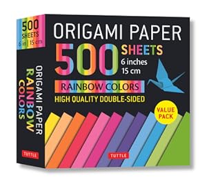 Seller image for Origami Paper 500 Sheets Rainbow Colors 6 (15 CM): Tuttle Origami Paper: High-Quality Double-Sided Origami Sheets Printed with 12 Color Combinations ( (Loose-Leaf Book) for sale by BargainBookStores
