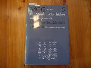 Seller image for Die Musik in Geschichte und Geggenwart MGG., Allgemeine Enzyklopdie der Musik begrndet von Friedrich Blume. Hier nur Sachteil Band 5 (Kas-Mein) for sale by Gebrauchtbcherlogistik  H.J. Lauterbach