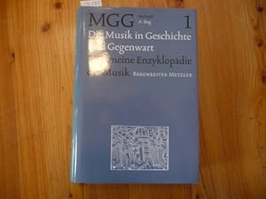 Seller image for Die Musik in Geschichte und Geggenwart MGG., Allgemeine Enzyklopdie der Musik begrndet von Friedrich Blume. Hier nur Sachteil Band 1 (A - Bog) for sale by Gebrauchtbcherlogistik  H.J. Lauterbach