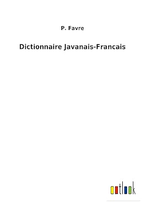Bild des Verkufers fr Dictionnaire Javanais-Francais zum Verkauf von moluna