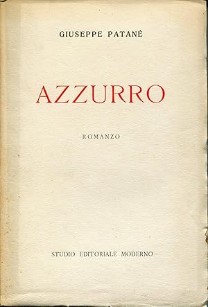Seller image for Azzurro. Romanzo for sale by Studio Bibliografico Viborada
