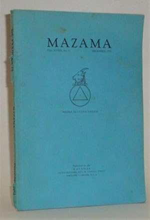 Mazama Vol. XXXIII, No. 13, December 1951