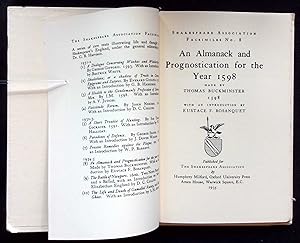 Imagen del vendedor de An Almanack and Prognostication for the Year 1598, made by Thomas Buckminster a la venta por Barnaby