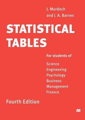 Seller image for Statistical Tables: For Students of Science Engineering Psychology Business Management Finance (Paperback or Softback) for sale by BargainBookStores