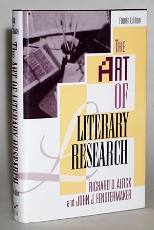 Seller image for The Art of Literary Research for sale by Blind-Horse-Books (ABAA- FABA)