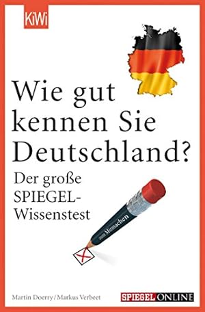 Imagen del vendedor de Wie gut kennen Sie Deutschland?: Der groe SPIEGEL-Wissenstest a la venta por Gabis Bcherlager