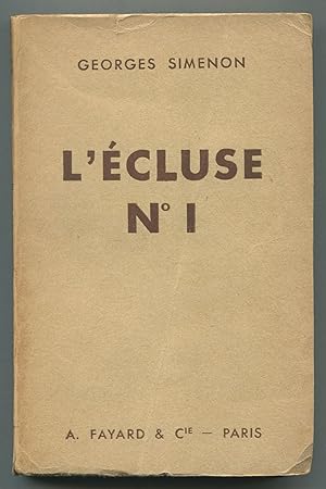 Imagen del vendedor de l'cluse No. 1. Roman Indit [Lock No. 1. Unpublished Novel] a la venta por Between the Covers-Rare Books, Inc. ABAA