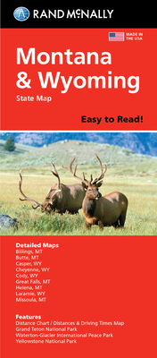 Imagen del vendedor de Rand McNally Easy to Read Folded Map: Montana/Wyoming State Map (Paperback or Softback) a la venta por BargainBookStores