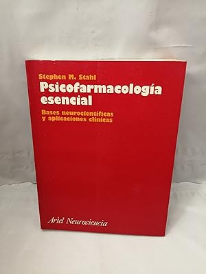 Imagen del vendedor de Psicofarmacologa esencial: bases neurocientficas y aplicaciones clnicas (Tercera reimpresin 2000) a la venta por Libros Angulo