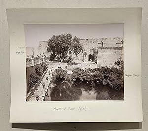 Bild des Verkufers fr Siracusa. Fontana Aretusa. Originalfotografie (20,3x25,5 cm). Albumin-Abzug, montiert auf Kartontrger (29x34 cm). zum Verkauf von Biblion Antiquariat