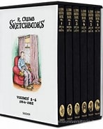 Robert Crumb : Sketchbooks 1964-1982: Collector's Edition Volumes 1-6 with a signed originalprint...