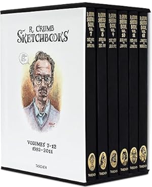 Seller image for Robert Crumb. Sketchbooks 1982-2011: Volumes 7-12 with a signed originalprint in a box for sale by Antiquariat UEBUE