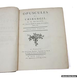 Image du vendeur pour Opuscules de chirurgie mis en vente par Librairie Alain Brieux