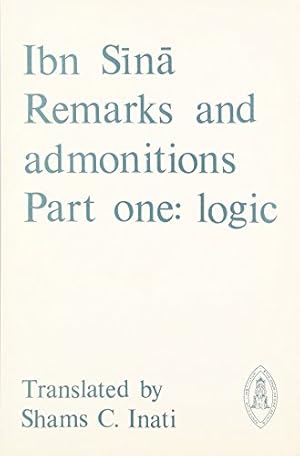 Bild des Verkufers fr Remarks and Admonitions, Part one: Logic. Translation: Shams C. Inati zum Verkauf von Grimbergen Booksellers