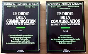 LE DROIT DE LA COMMUNICATION. PRESSE ECRITE ET AUDIOVISUEL. 2 VOLS.