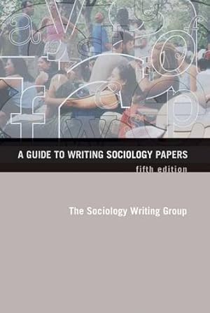 Imagen del vendedor de A Guide to Writing Sociology Papers a la venta por Redux Books