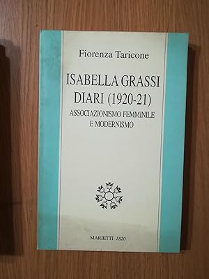 Immagine del venditore per Isabella Grassi. Diari (1920-21). Associazionismo femminile e modernismo venduto da librisaggi