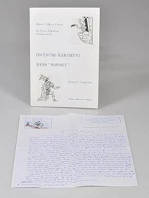 Image du vendeur pour On Entre Rarement Sans "Sonnet" mis en vente par Librairie Alain Pons