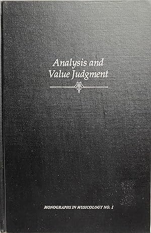 Analysis and Value Judgment