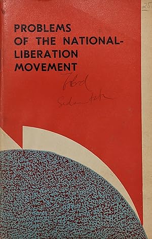 Imagen del vendedor de Problems of the National-Liberation Movement a la venta por Eat My Words Books