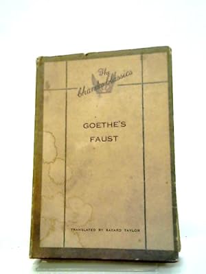 Bild des Verkufers fr Faust A Tragedy zum Verkauf von World of Rare Books