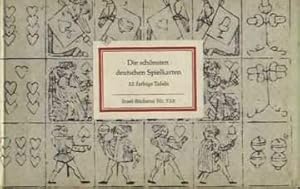Bild des Verkufers fr Die schnsten deutschen Spielkarten 32 farbige Tafeln zum Verkauf von Leipziger Antiquariat