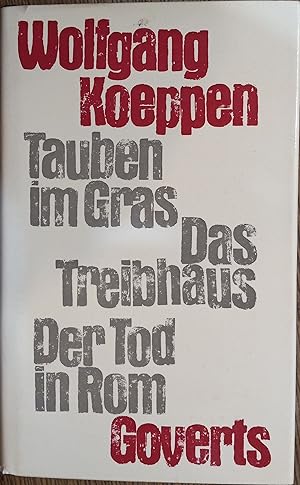 Bild des Verkufers fr Tauben Im Gras; Das Treibhaus; Der Tod in Rom zum Verkauf von The Book House, Inc.  - St. Louis