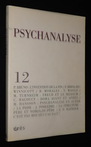 Bild des Verkufers fr Psychanalyse (n12, 2008) : L'invention de la fin - Freud et le medium - Dora avant et aprs zum Verkauf von Abraxas-libris