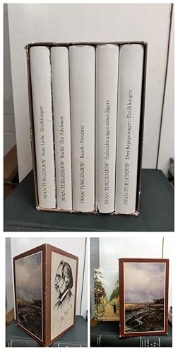 Gesammelte Werke in fünf Bänden zusammen im illustriertem Schuber - Aufzeichnungen eines Jägers -...