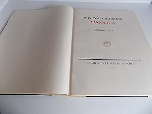 P. Vergili Maronis Bucolica. Ecloga I-IX. Mit 30 Original-Lithographien von Richard Seewald (davo...
