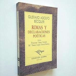 Seller image for Rimas y declaraciones poticas for sale by MAUTALOS LIBRERA