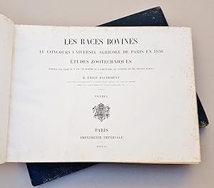 Seller image for Les Races bovines au concours universel agricole de Paris en 1856, tudes zootechniques for sale by La Basse Fontaine