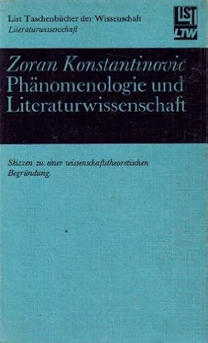 Imagen del vendedor de Phnomenologie und Literaturwissenschaft. Skizzen zu einer wissenschaftstheoretischen Begrndung a la venta por Libros Tobal