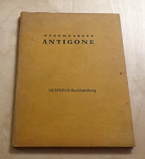 Bild des Verkufers fr Antigone zum Verkauf von HESPERUS Buchhandlung & Antiquariat