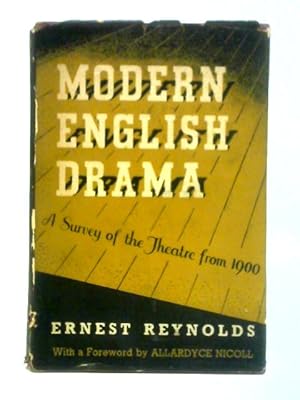 Seller image for Modern English Drama: A Survey on the Theatre from 1900 for sale by World of Rare Books