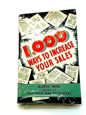 Bild des Verkufers fr 1,000 Ways To Increase Your Sales zum Verkauf von World of Rare Books