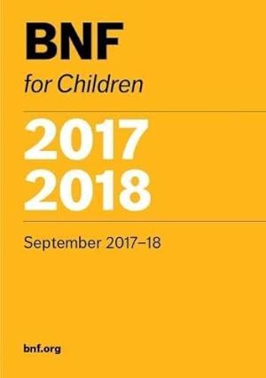 Seller image for BNF for Children (BNFC) 2017-2018 for sale by WeBuyBooks
