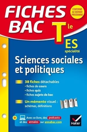 Imagen del vendedor de Sciences sociales et politiques Terminale ES - Franck Rimbert a la venta por Book Hmisphres