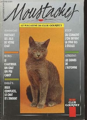 Immagine del venditore per Moustaches n4- Septembre 1987-Sommaire: Partagez les jeux de votre chat- Le Chartreux, un chat un peu cabot- deux complices, le chat et l'enfant- ou comment l'on devient la star des 3 toiles- les signes de l'automne-etc. venduto da Le-Livre