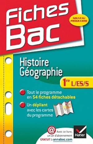Histoire-géographie Première L, ES, S - Françoise Navet-Bouron