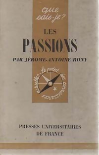 Image du vendeur pour Les passions - Jean-Antoine Rony mis en vente par Book Hmisphres