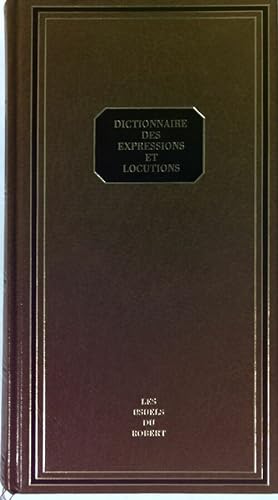 Bild des Verkufers fr Dictionnaire des expressions et des locutions - Alain Rey zum Verkauf von Book Hmisphres