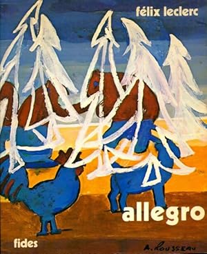 Seller image for Allegro - F?lix Leclerc for sale by Book Hmisphres