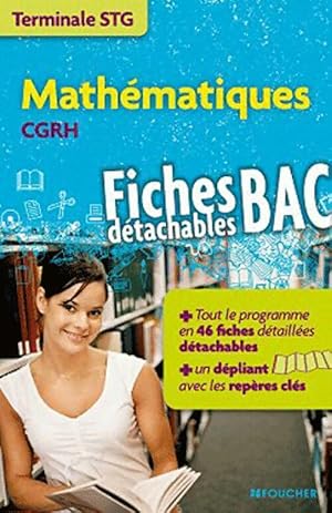 Math?matiques Terminales TSG CGRH - Marie-Claude Hugues
