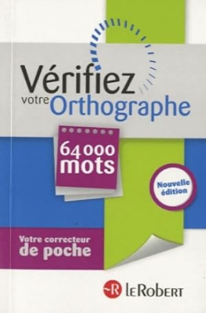 Bild des Verkufers fr V?rifiez votre orthographe - Dominique Le Fur zum Verkauf von Book Hmisphres