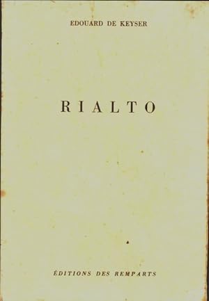 Seller image for Rialto - Edouard De Keyser for sale by Book Hmisphres